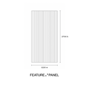 Ripple Flex Primed Wood Panel -  Ripple 47 Flex