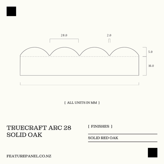 TRUECRAFT ARC 28 WOOD PANEL