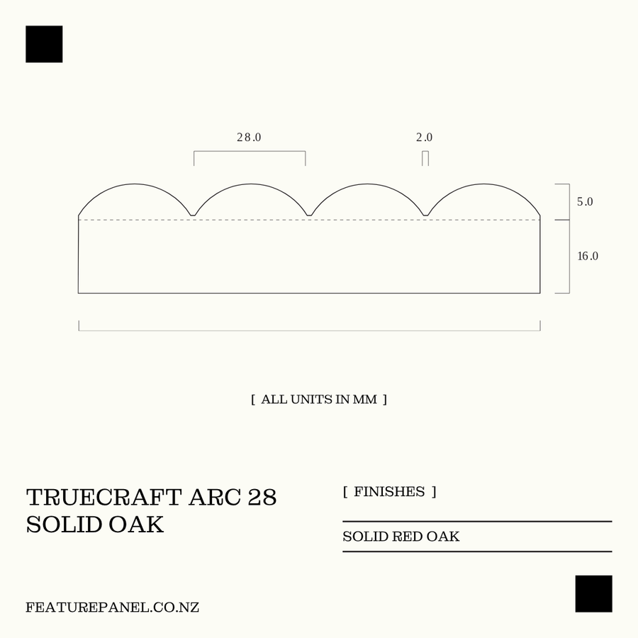 TRUECRAFT ARC 28 WOOD PANEL