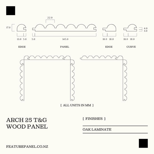 ARCH 25 T&G WOOD PANEL
