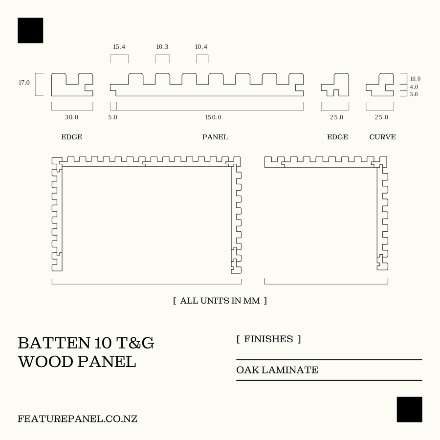 BATTEN 10 T&G WOOD PANEL