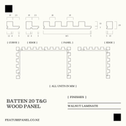 BATTEN 20 T&G WOOD PANEL