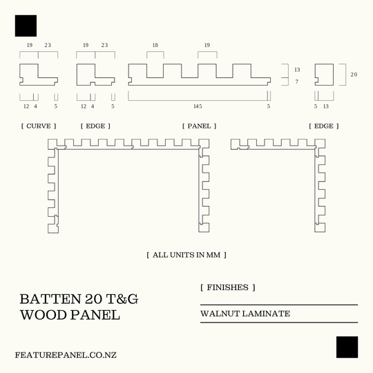 BATTEN 20 T&G WOOD PANEL