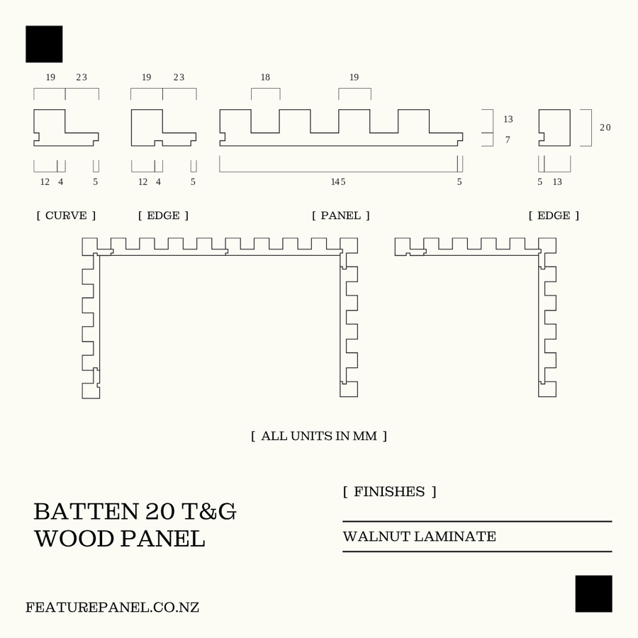 BATTEN 20 T&G WOOD PANEL