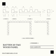BATTEN 20 T&G WOOD PANEL