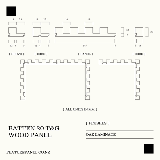 BATTEN 20 T&G WOOD PANEL