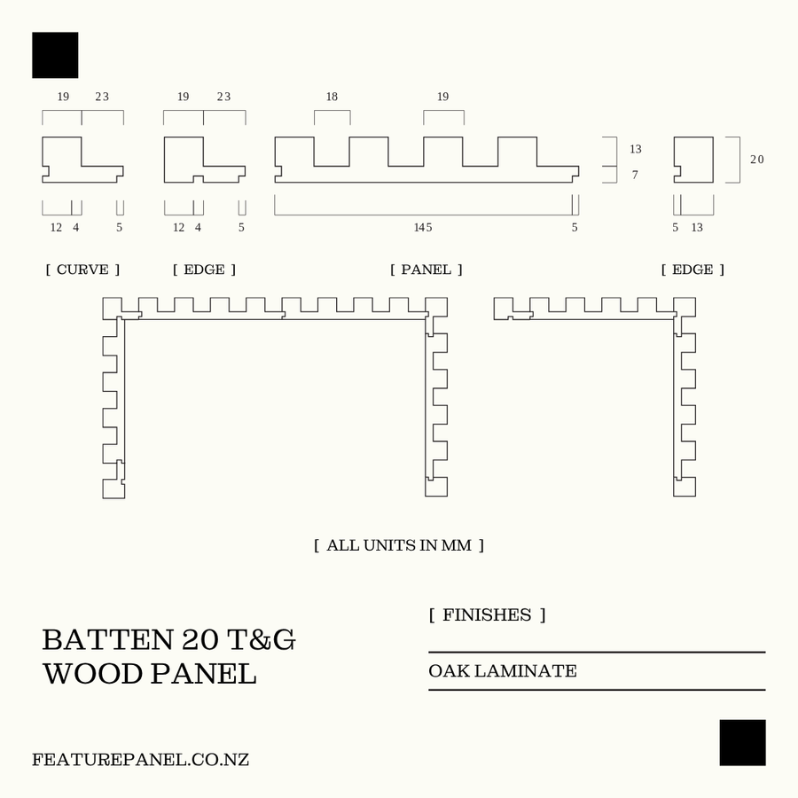 BATTEN 20 T&G WOOD PANEL