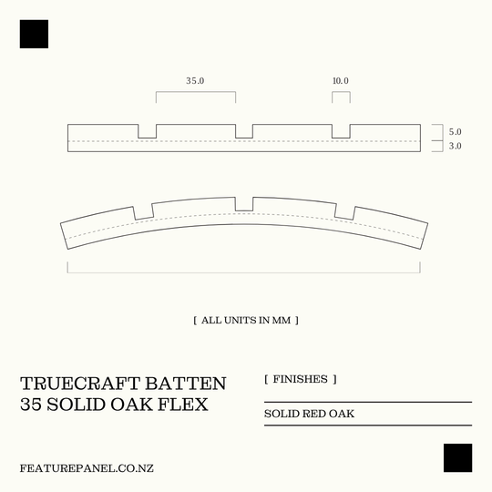 TRUECRAFT BATTEN 35 WOOD PANEL