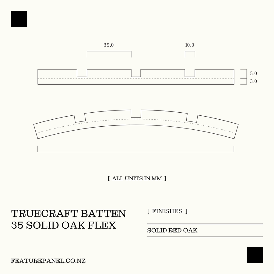 TRUECRAFT BATTEN 35 WOOD PANEL