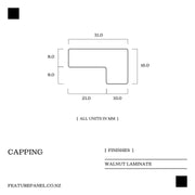 Capping -Walnut - Feature Panel 