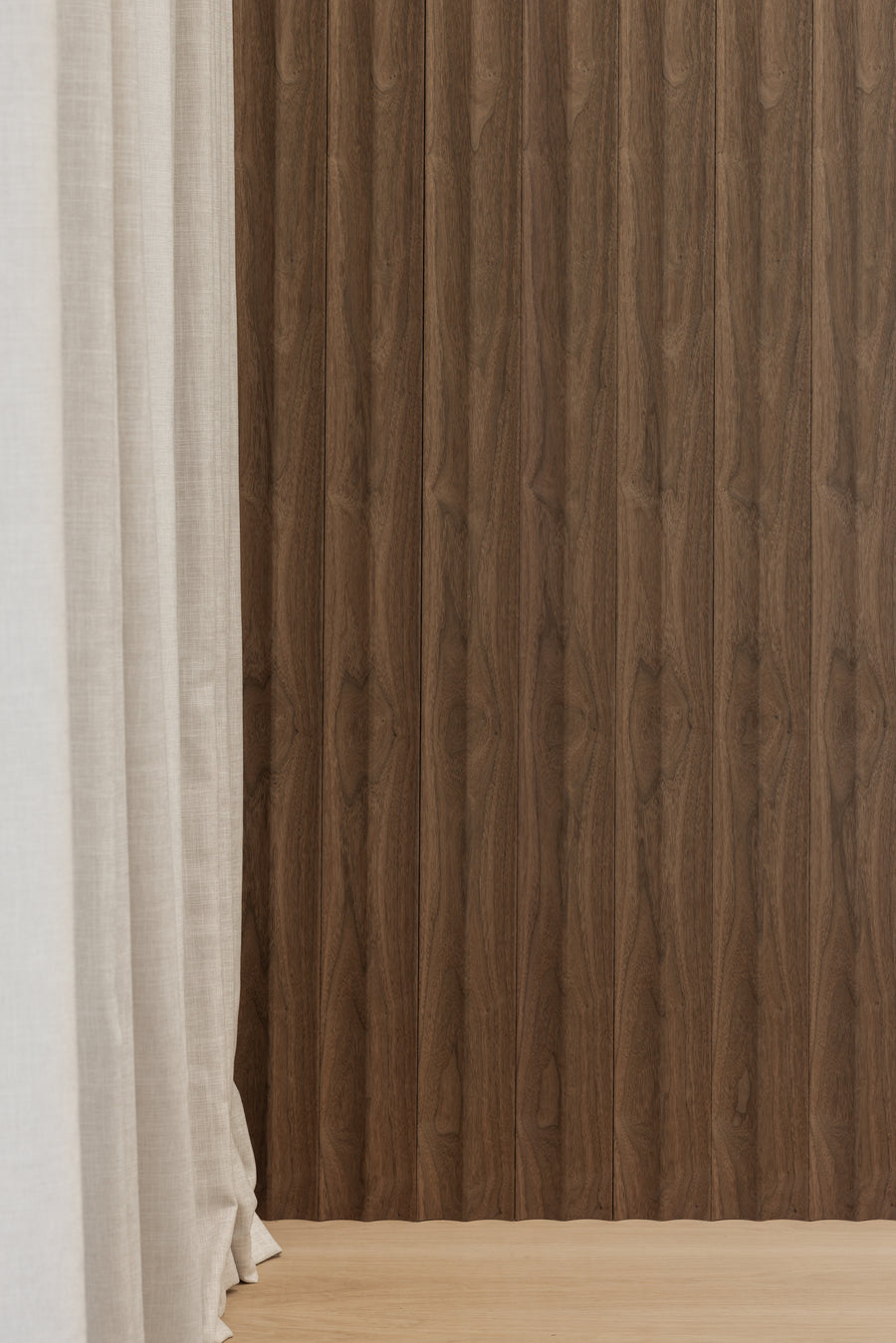 Ripple 60 Flow Black Walnut Wood Panel - Ripple 60 Flow