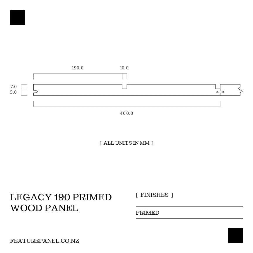 Legacy Primed Wood Panel - Legacy 190