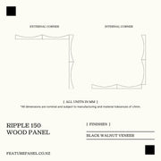 RIPPLE 150 FLOW WOOD PANEL