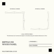RIPPLE 150 FLOW WOOD PANEL
