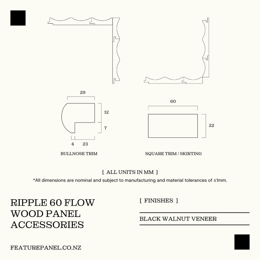 RIPPLE 60 FLOW WOOD PANEL
