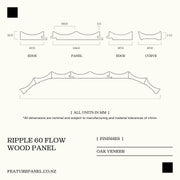 RIPPLE 60 FLOW WOOD PANEL