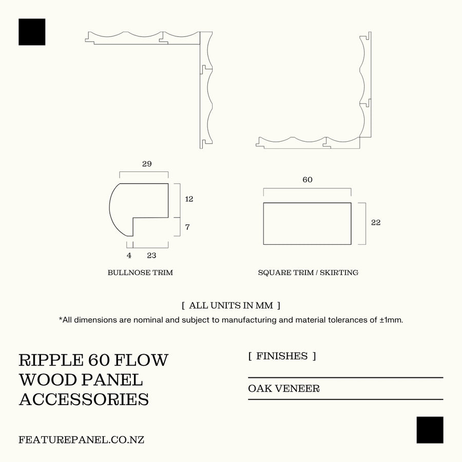 RIPPLE 60 FLOW WOOD PANEL
