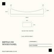 RIPPLE 150 WOOD PANEL