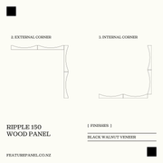RIPPLE 150 FLOW WOOD PANEL