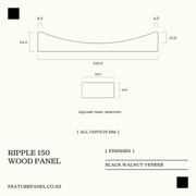 RIPPLE 150 FLOW WOOD PANEL