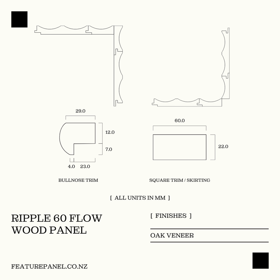 RIPPLE 60 FLOW WOOD PANEL