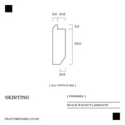 Black Walnut Skirting