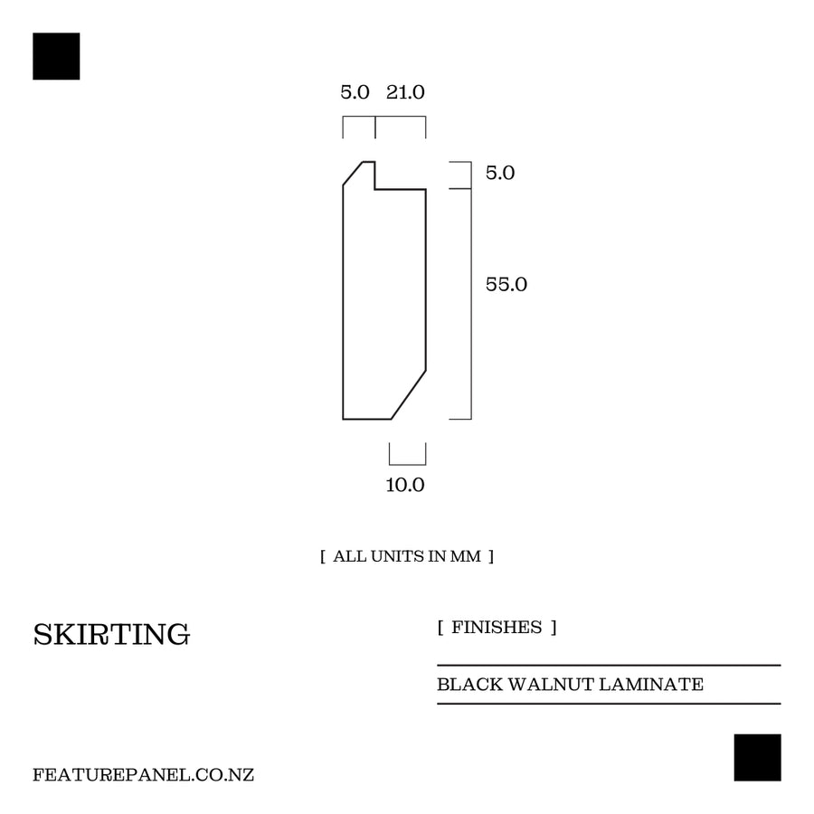 Black Walnut Skirting