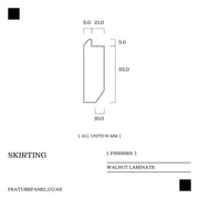 Skirting- Walnut - Feature Panel