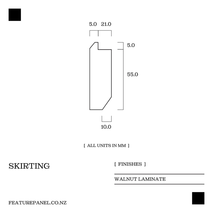 Skirting- Walnut - Feature Panel