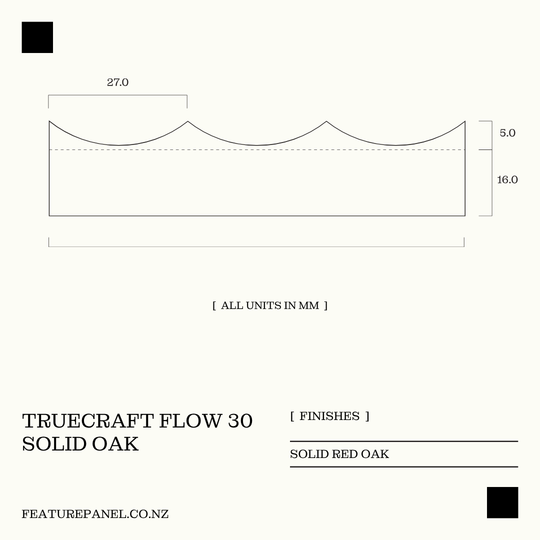 TRUECRAFT FLOW 30 WOOD PANEL