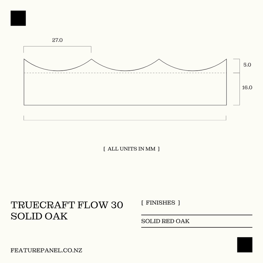 TRUECRAFT FLOW 30 WOOD PANEL
