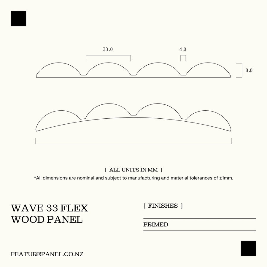 WAVE 33 FLEX WOOD PANEL