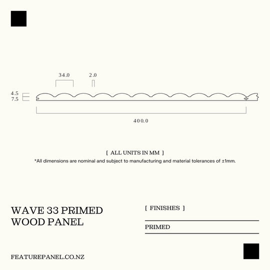 WAVE 33 WOOD PANEL