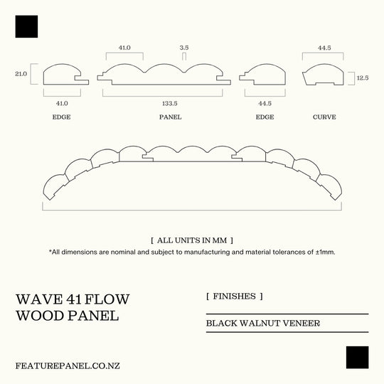 WAVE 41 FLOW WOOD PANEL