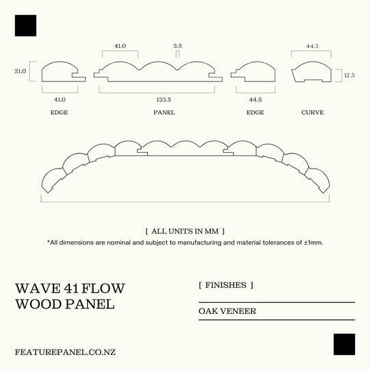 WAVE 41 FLOW WOOD PANEL