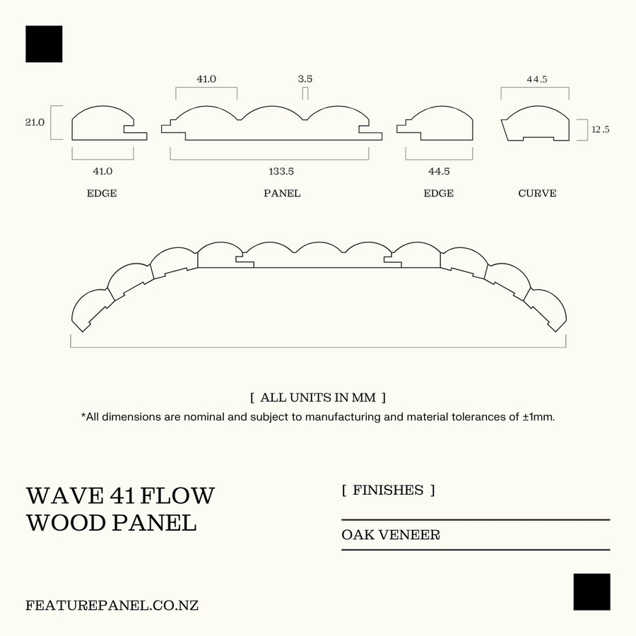 WAVE 41 FLOW WOOD PANEL