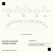 WAVE 41 FLOW WOOD PANEL