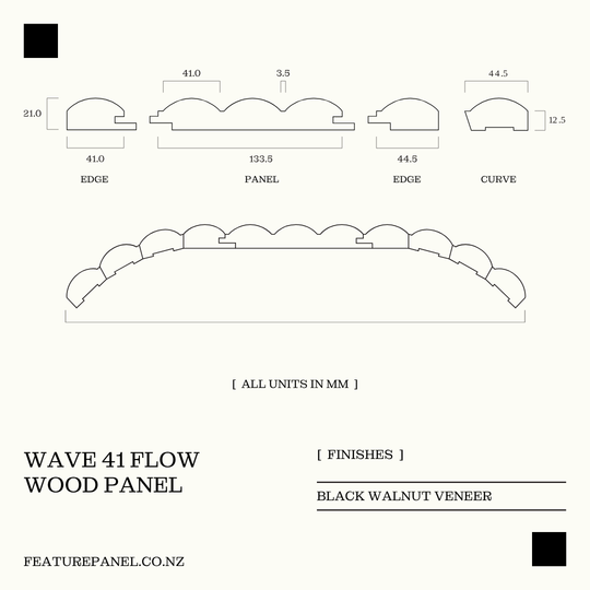 WAVE 41 FLOW WOOD PANEL
