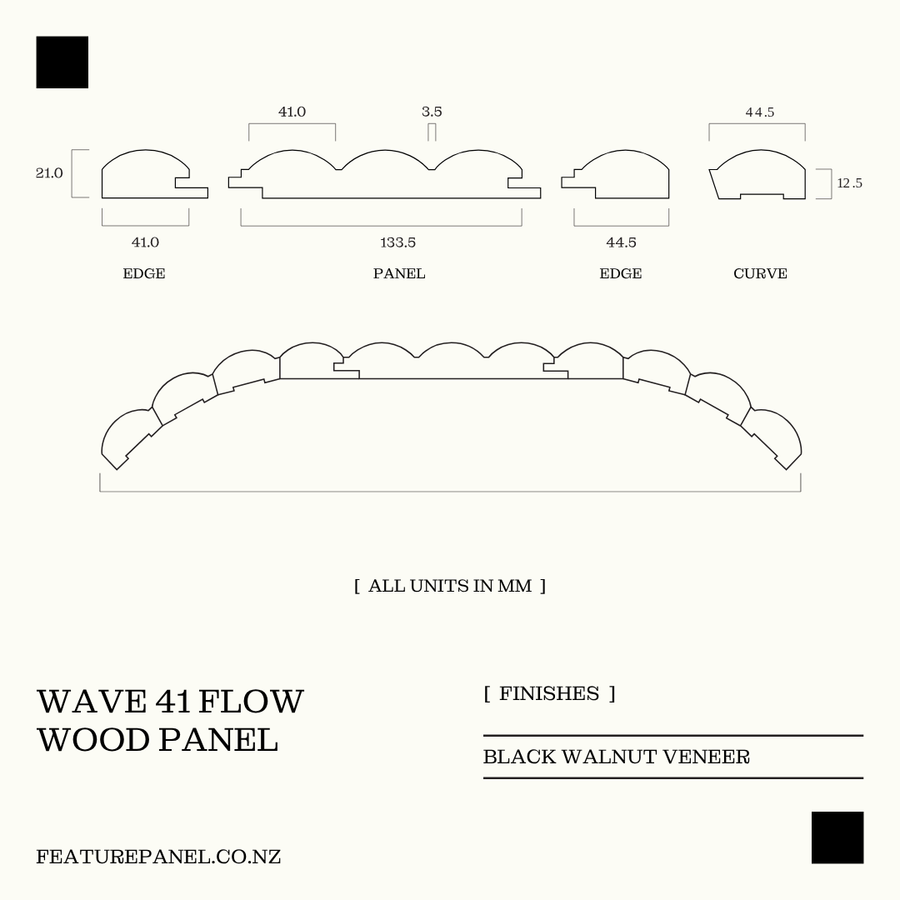 WAVE 41 FLOW WOOD PANEL