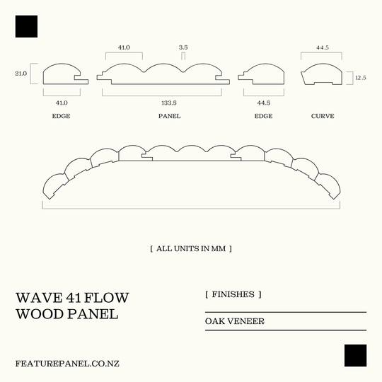 WAVE 41 FLOW WOOD PANEL
