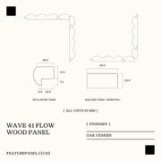 WAVE 41 FLOW WOOD PANEL