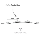 Ripple Flex panelled wood panel