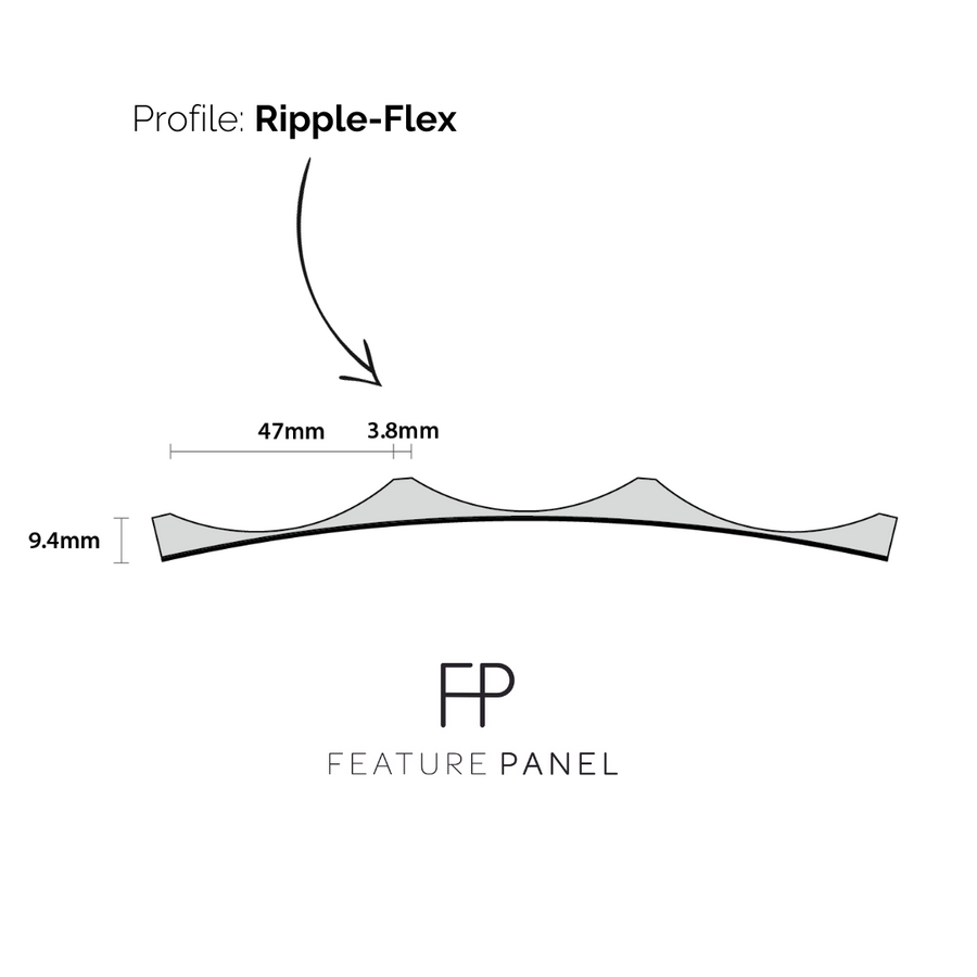Ripple Flex panelled wood panel
