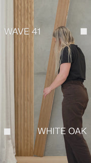 Wave 41 Flow Oak Wood Panel - Wave 41 Flow