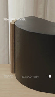 Wave 41 Flow Black Walnut Wood Panel - Wave 41 Flow