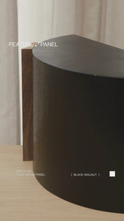 Ripple 60 Flow Black Walnut Wood Panel - Ripple 60 Flow