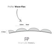 Wave Flex panelled wood panel