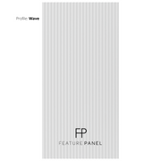 Wave panelled wood panel