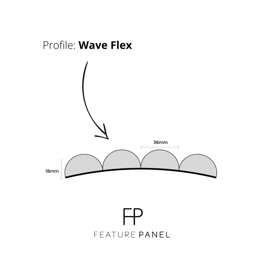 wave flex panelled wood panel